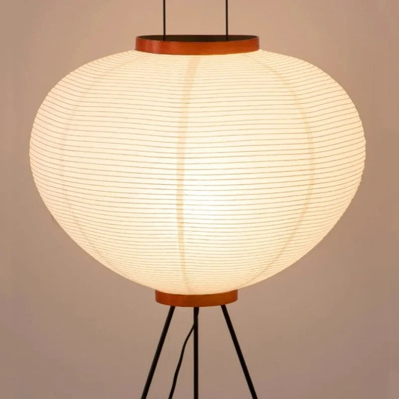 NARA - Japanse Vloerlamp van Rijstpapier – Elegante Staande Lamp voor Woonkamer en Slaapkamer met Warm Licht 6