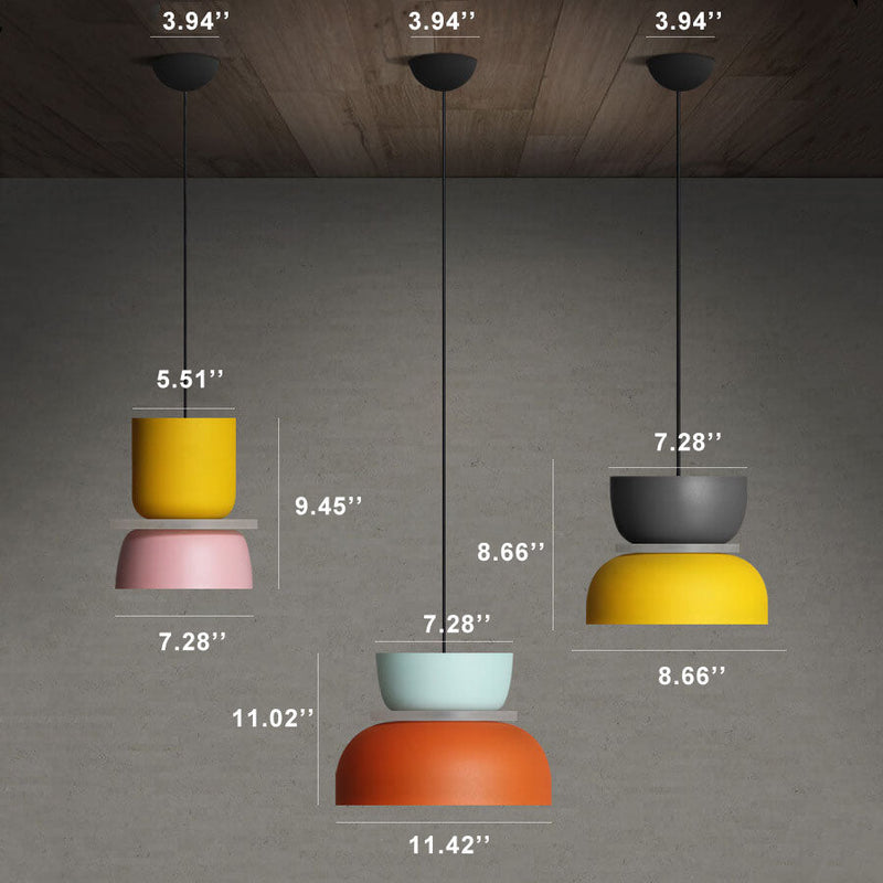 NARA - Kleurrijke LED Hanglamp voor Eettafel en Woonkamer – Modern Design met Energiezuinige Verlichting 4