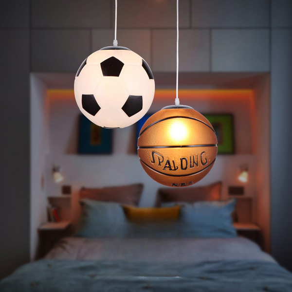 NARA - LED Plafondlamp met Voetbalmotief voor Kinderkamers - Dimbaar en Veilig Glazen Ontwerp, 30 cm 1