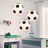 NARA - LED Plafondlamp met Voetbalmotief voor Kinderkamers - Dimbaar en Veilig Glazen Ontwerp, 30 cm 2