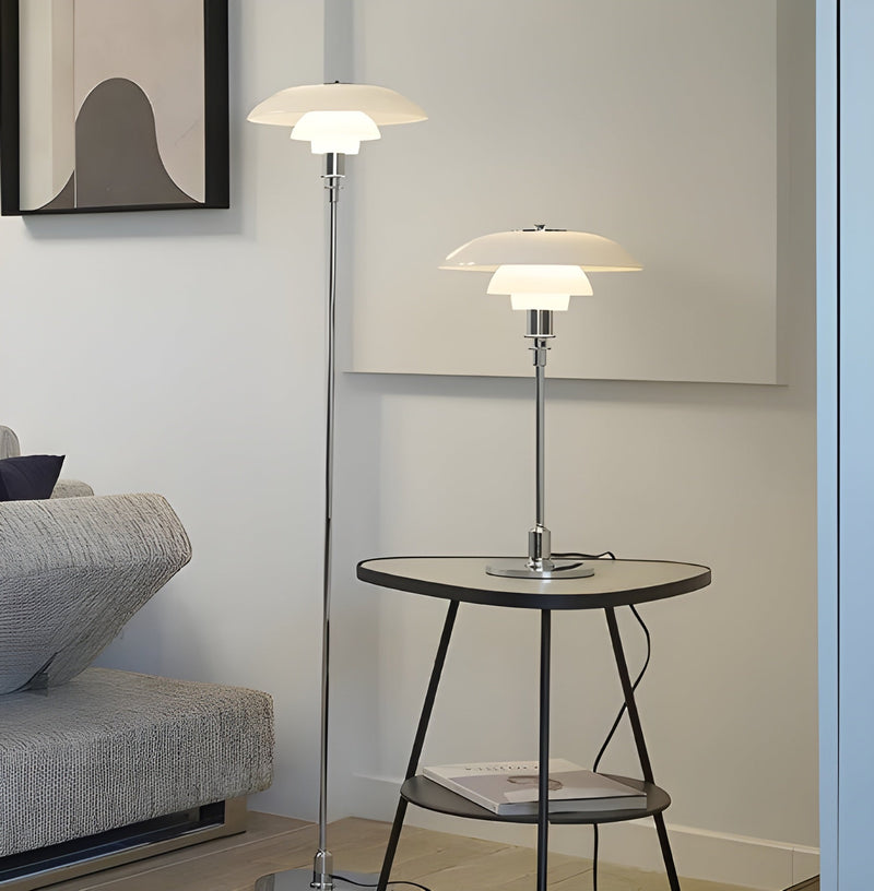 NARA - LED Tafellamp met Dimbare Verlichting en Elegante Glasdesign – Scandinavisch Stijl voor Woonkamer, Slaapkamer of Kantoor 4