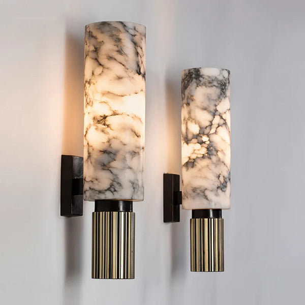 NARA - LuxeGlow Marmeren Wandlamp voor Binnen - Moderne Muurlamp met Elegante Verlichting voor Woonkamer en Hal 0