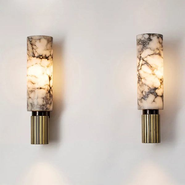 NARA - LuxeGlow Marmeren Wandlamp voor Binnen - Moderne Muurlamp met Elegante Verlichting voor Woonkamer en Hal 1