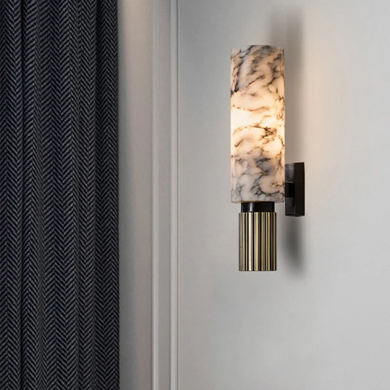 NARA - LuxeGlow Marmeren Wandlamp voor Binnen - Moderne Muurlamp met Elegante Verlichting voor Woonkamer en Hal 3