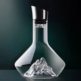NARA - Luxe 1500ml Iceberg Decanter van Bleifrij Kristal voor Rode Wijn - Handgemaakt en Elegante Vorm 4