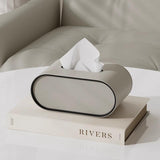 NARA - Luxe Lederen Tissuebox met Ovaal Ontwerp - Duurzaam en Elegant voor Thuis of Kantoor 5