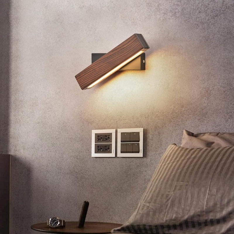 NARA - Luxe Wandlamp van Hout met Draaibare LED Verlichting - Moderne Muurlamp voor Binnengebruik 0