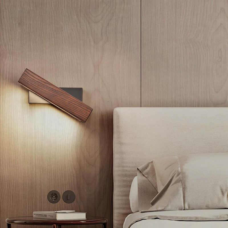 NARA - Luxe Wandlamp van Hout met Draaibare LED Verlichting - Moderne Muurlamp voor Binnengebruik 2