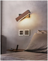 NARA - Luxe Wandlamp van Hout met Draaibare LED Verlichting - Moderne Muurlamp voor Binnengebruik 4