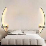 NARA - Luxe Zwarte LED Wandlamp met Minimalistisch Design voor Binnen – Energiezuinige Muurlamp voor Woonkamer en Slaapkamer 4