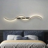 NARA - Luxe Zwarte Wandlamp met Industrieel Design - Energiezuinige LED Muurlamp voor Slaapkamer en Woonkamer 2
