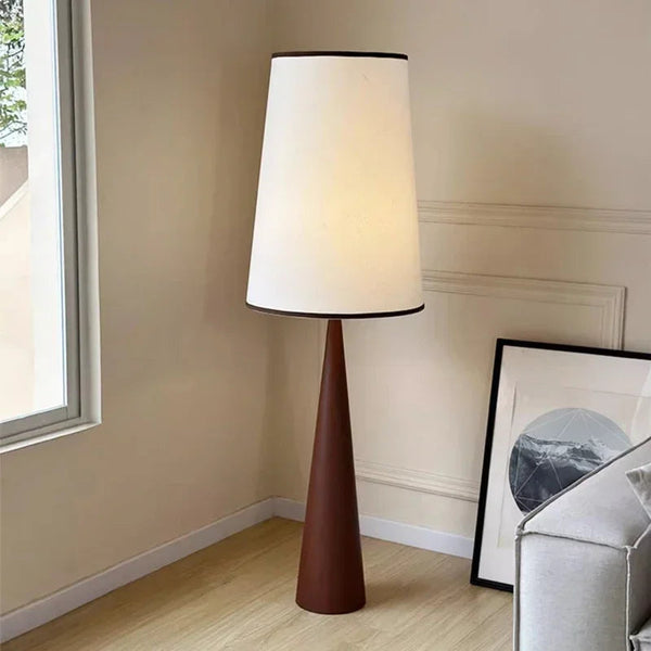NARA - Minimalistische Houten LED Vloerlamp voor Scandinavisch Interieur - Staande Lamp Woonkamer, 150 cm Hoog 1