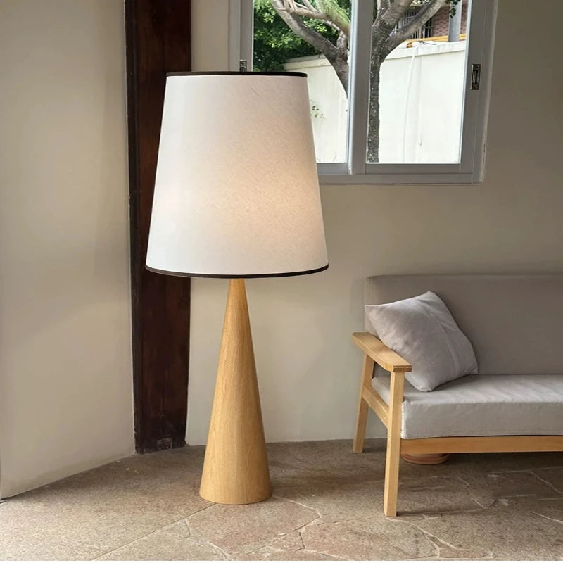 NARA - Minimalistische Houten LED Vloerlamp voor Scandinavisch Interieur - Staande Lamp Woonkamer, 150 cm Hoog 5