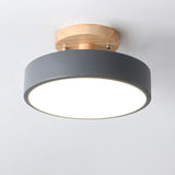 NARA - Moderne LED Deckenleuchte in Beige, Groen, Roze, Wit, Grijs - Halbunterputz Design 12