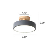NARA - Moderne LED Deckenleuchte in Beige, Groen, Roze, Wit, Grijs - Halbunterputz Design 14