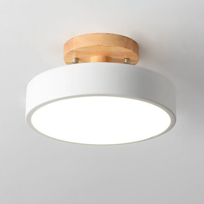 NARA - Moderne LED Deckenleuchte in Beige, Groen, Roze, Wit, Grijs - Halbunterputz Design 15