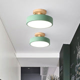 NARA - Moderne LED Deckenleuchte in Beige, Groen, Roze, Wit, Grijs - Halbunterputz Design 1
