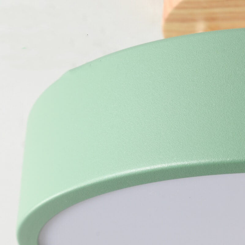NARA - Moderne LED Deckenleuchte in Beige, Groen, Roze, Wit, Grijs - Halbunterputz Design 4