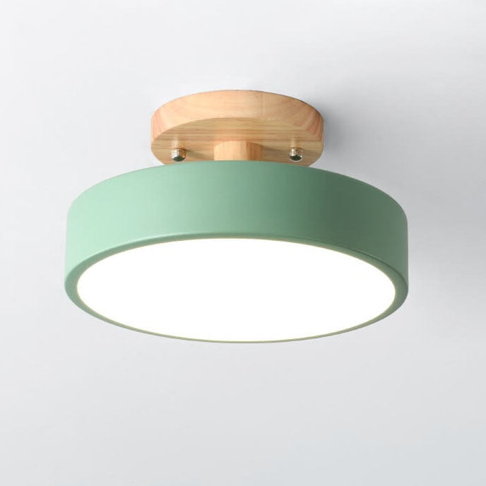 NARA - Moderne LED Deckenleuchte in Beige, Groen, Roze, Wit, Grijs - Halbunterputz Design 9