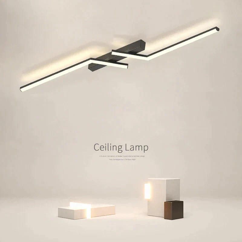 NARA - Moderne Plafondlamp Zwart met Verstelbare Helderheid - Energiezuinige LED Plafonniere voor Slaapkamer of Kantoor 4