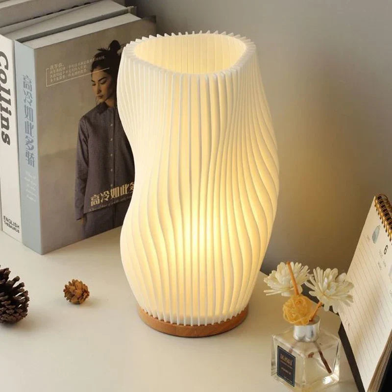 NARA - Moderne Swirl Tafellamp met Warme LED Verlichting – Compact en Stijlvol voor Elk Interieur 10