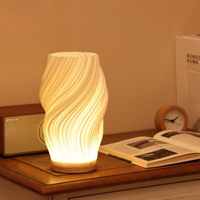 NARA - Moderne Swirl Tafellamp met Warme LED Verlichting – Compact en Stijlvol voor Elk Interieur 3