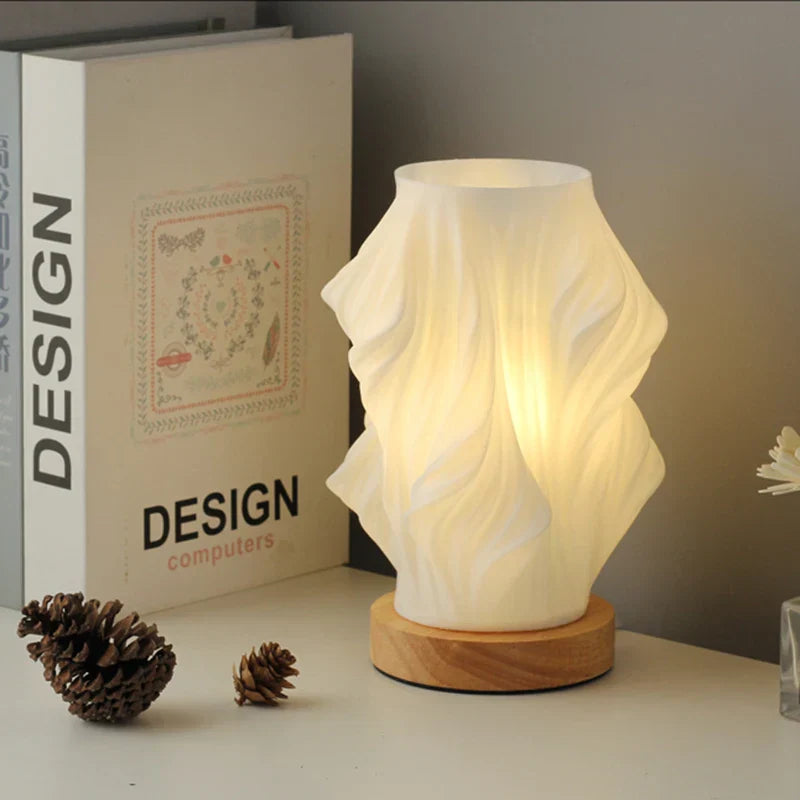 NARA - Moderne Swirl Tafellamp met Warme LED Verlichting – Compact en Stijlvol voor Elk Interieur 5