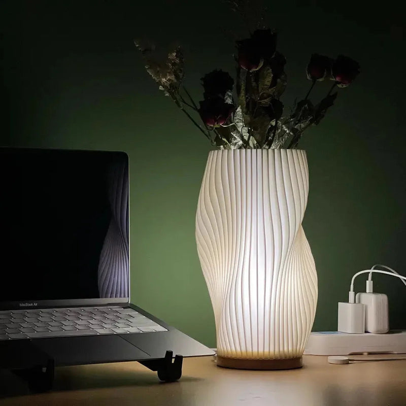 NARA - Moderne Swirl Tafellamp met Warme LED Verlichting – Compact en Stijlvol voor Elk Interieur 9