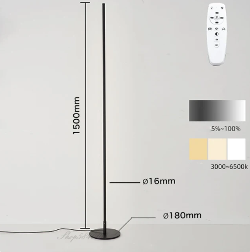 NARA - Moderne Vloerlamp met Minimalistisch Design en Energiezuinige LED Verlichting voor Woonkamer 7