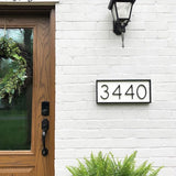 NARA - Moderne Zwarte Huisnummer Bord met Driedimensionaal Effect – Duurzaam en Elegant Huisnummer Bordje 1