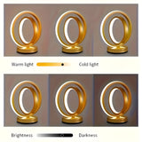 NARA - Oplaadbare Tafellamp met Dimbare Functie en Modern Metaal Design - Zwart en Goud 2