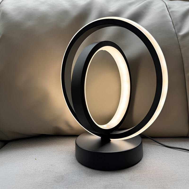 NARA - Oplaadbare Tafellamp met Dimbare Functie en Modern Metaal Design - Zwart en Goud 4