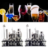 NARA - Professioneel 23-delig Cocktailset met RVS Shaker en Bar Accessoires in Stijlvolle Bamboo Standaard 4