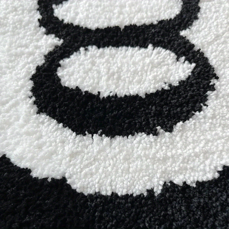 NARA - Retro 8-Ball Tapijt met Rutschfest Ondersteuning – Voor Binnen en Buiten – Hoogwaardige Polyester Vloerkleed 5