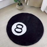 NARA - Retro 8-Ball Tapijt met Rutschfest Ondersteuning – Voor Binnen en Buiten – Hoogwaardige Polyester Vloerkleed 7