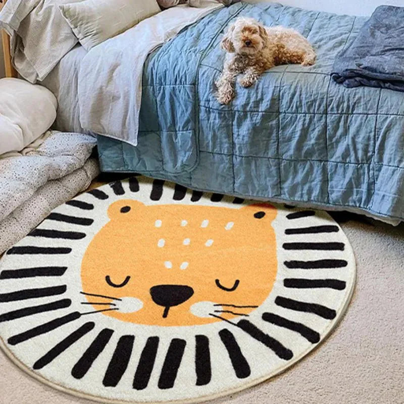 NARA - Rond Vloerkleed voor Kinderen - Zacht en Duurzaam, Machinewasbaar, 60-120 cm 7