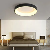 NARA - Ronde LED Plafondlamp met Scandinavisch Ontwerp - Warmwit Licht - 30 cm Aluminium en Acrylglas 5