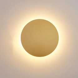 NARA - Ronde LED Wandlamp met Stijlvol Design in Zwart, Goud en Wit – Moderne Wandverlichting voor Binnen 0