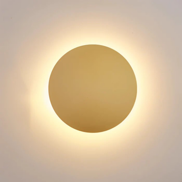 NARA - Ronde LED Wandlamp met Stijlvol Design in Zwart, Goud en Wit – Moderne Wandverlichting voor Binnen 0