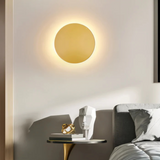 NARA - Ronde LED Wandlamp met Stijlvol Design in Zwart, Goud en Wit – Moderne Wandverlichting voor Binnen 3