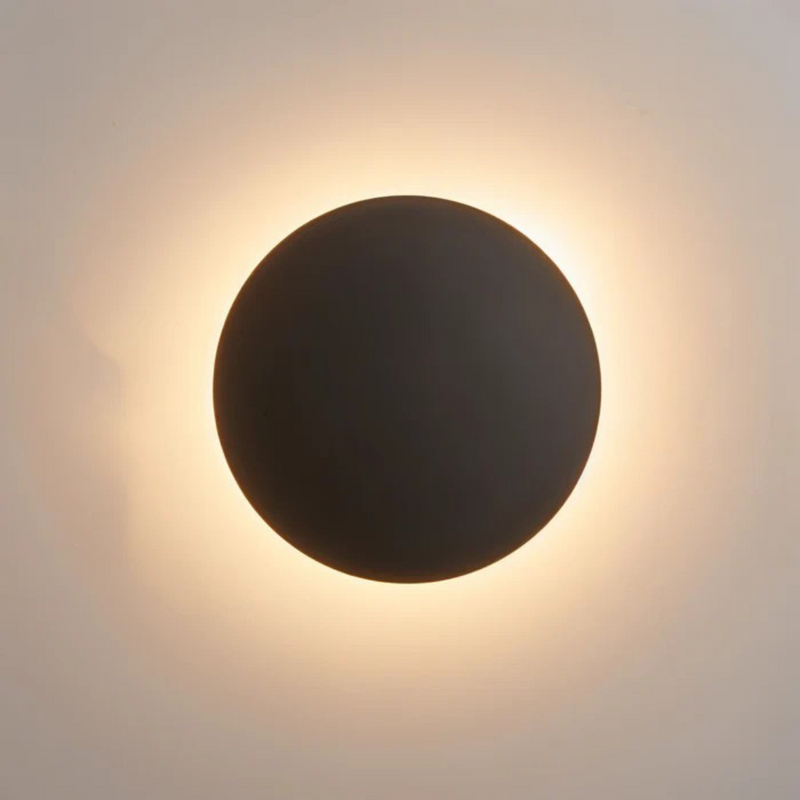 NARA - Ronde LED Wandlamp met Stijlvol Design in Zwart, Goud en Wit – Moderne Wandverlichting voor Binnen 5