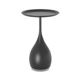 NARA - Ronde Salontafel Zwart van Hoogwaardig Metaal met Antieke Afwerking - Modern Bijzettafel voor Woonruimte 8