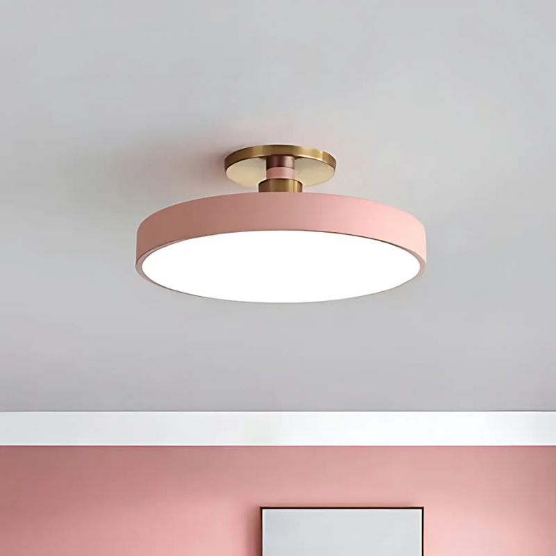 NARA - Scandinavische LED Plafondlamp met Dimbare Functie voor Slaapkamer en Woonkamer – Stijlvolle Plafonnière met Energiezuinige Verlichting 4