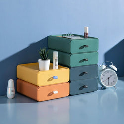 NARA - Stapelbare Kunststof Opbergdozen 8x20x19 cm voor Georganiseerd Interieur – Modern en Veelzijdig Design 0
