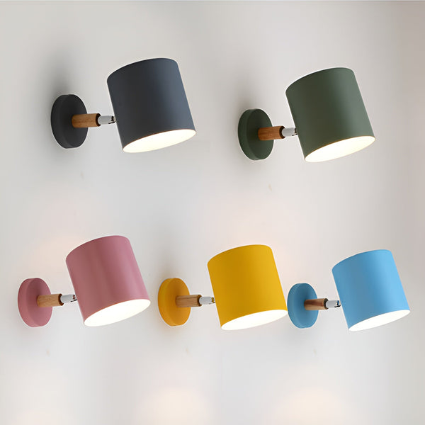 NARA - Verstelbare Wandlamp met Scandinavisch Design en Pastelkleuren - Muurlamp voor Binnengebruik 1