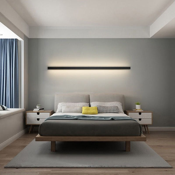NARA - Wandlamp Zwart Minimalistisch Design met LED Verlichting voor Binnengebruik – Energiezuinig en Modern 1