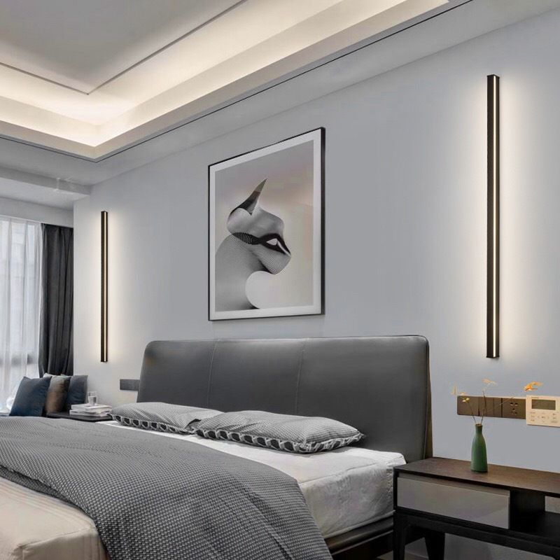 NARA - Wandlamp Zwart Minimalistisch Design met LED Verlichting voor Binnengebruik – Energiezuinig en Modern 3