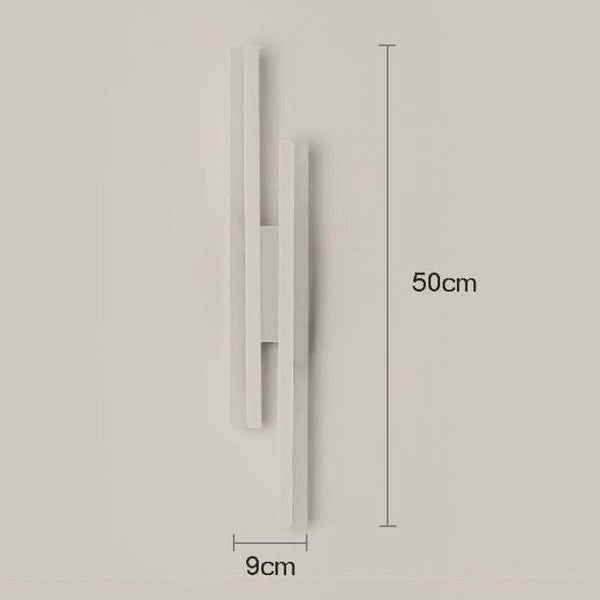 NARA - Wandlamp Zwart van Acryl en IJzer met Warmwit Licht – Modern Minimalistisch Ontwerp voor Binnengebruik 0