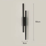 NARA - Wandlamp Zwart van Acryl en IJzer met Warmwit Licht – Modern Minimalistisch Ontwerp voor Binnengebruik 11