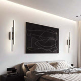 NARA - Wandlamp Zwart van Acryl en IJzer met Warmwit Licht – Modern Minimalistisch Ontwerp voor Binnengebruik 4